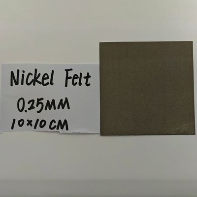 30-50% 엽기성 니켈 섬유 필트 0.25mm 두께 AEM 물 전해질 수소 생산